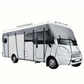 🎃Halloween-tarjous: 50 % ALENNUS!🚐Asuntovaunun ja matkailuauton kattosuojus – 210D Oxford -kangasta, varustettu tukevilla, säädettävillä hihnoilla