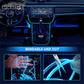 🔥50 % ALENNUS!!📢🚗✨ Car Interior LED Strip Atmosphere Lights Pro – Luo oma valaistusmatkasi auton sisätiloihin, helppo asentaa ja loistava valinta ilta-ajoihin 💡