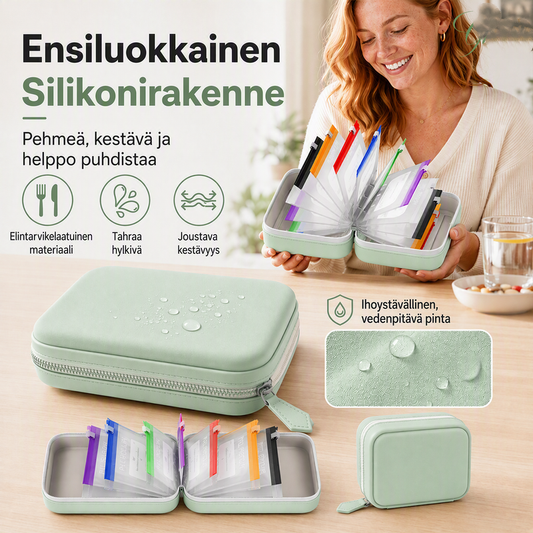 💊A8 Vedenpitävä Lääkepussi-setti – 7–14 Päivän Lääkkeet & Vitamiinit💧Vedenpitävä & Murskauksenesto-kuori