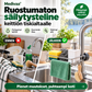 Ruostumaton säilytysteline keittiön tiskialtaalle