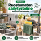 Ruostumaton säilytysteline keittiön tiskialtaalle