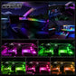 🔥50 % ALENNUS!!📢🚗✨ Car Interior LED Strip Atmosphere Lights Pro – Luo oma valaistusmatkasi auton sisätiloihin, helppo asentaa ja loistava valinta ilta-ajoihin 💡