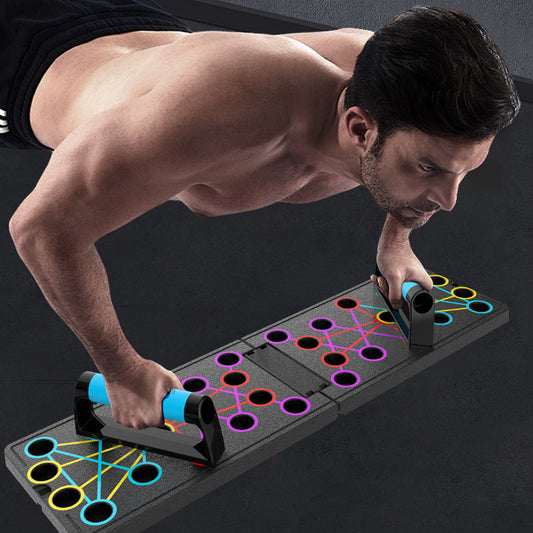 ✨ Taitettava push-up-lauta — värikoodattu malli kohdennettuihin ylävartalon harjoituksiin! ✨