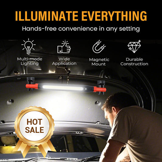 🔥 50 % ALENNUS NYT! ⚡ 3000 lm:n LED-työvalo – magneettinen jalusta, koukku ja 5200 mAh:n akku – täydellinen autonkorjauksiin, käsityöhön ja ulkokäyttöön 🔋✨