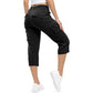 👖 50 %:n ALENNUS rajoitetun ajan! ✨ Kevyet naisten Capri Cargo -housut – 6 taskua, kiristysnauha vyötäröllä, hengittävät 🌿