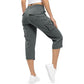 👖 50 %:n ALENNUS rajoitetun ajan! ✨ Kevyet naisten Capri Cargo -housut – 6 taskua, kiristysnauha vyötäröllä, hengittävät 🌿