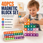📚 Build Words, Count & Create – 40-osainen magneettinen aakkos- ja numerosarja. Kestävä ja helppo säilyttää.