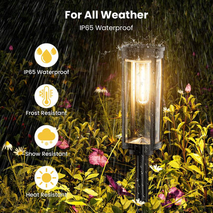 Ulkokäyttöön tarkoitetut aurinkovalot polkuille